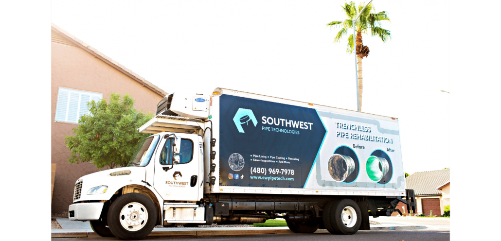 Southwest Pipe Technologies Mesa Arizona Trenchless Pipe Repair Pipe Lining Truck