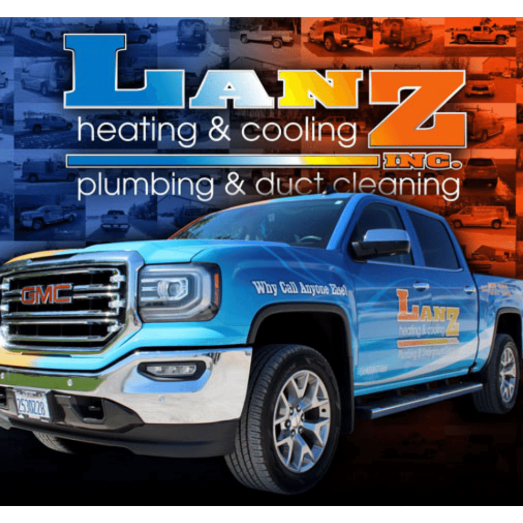 Lanz trenchless pipe lining sewer repair in Champaign-Urbana, IL Truck logo
